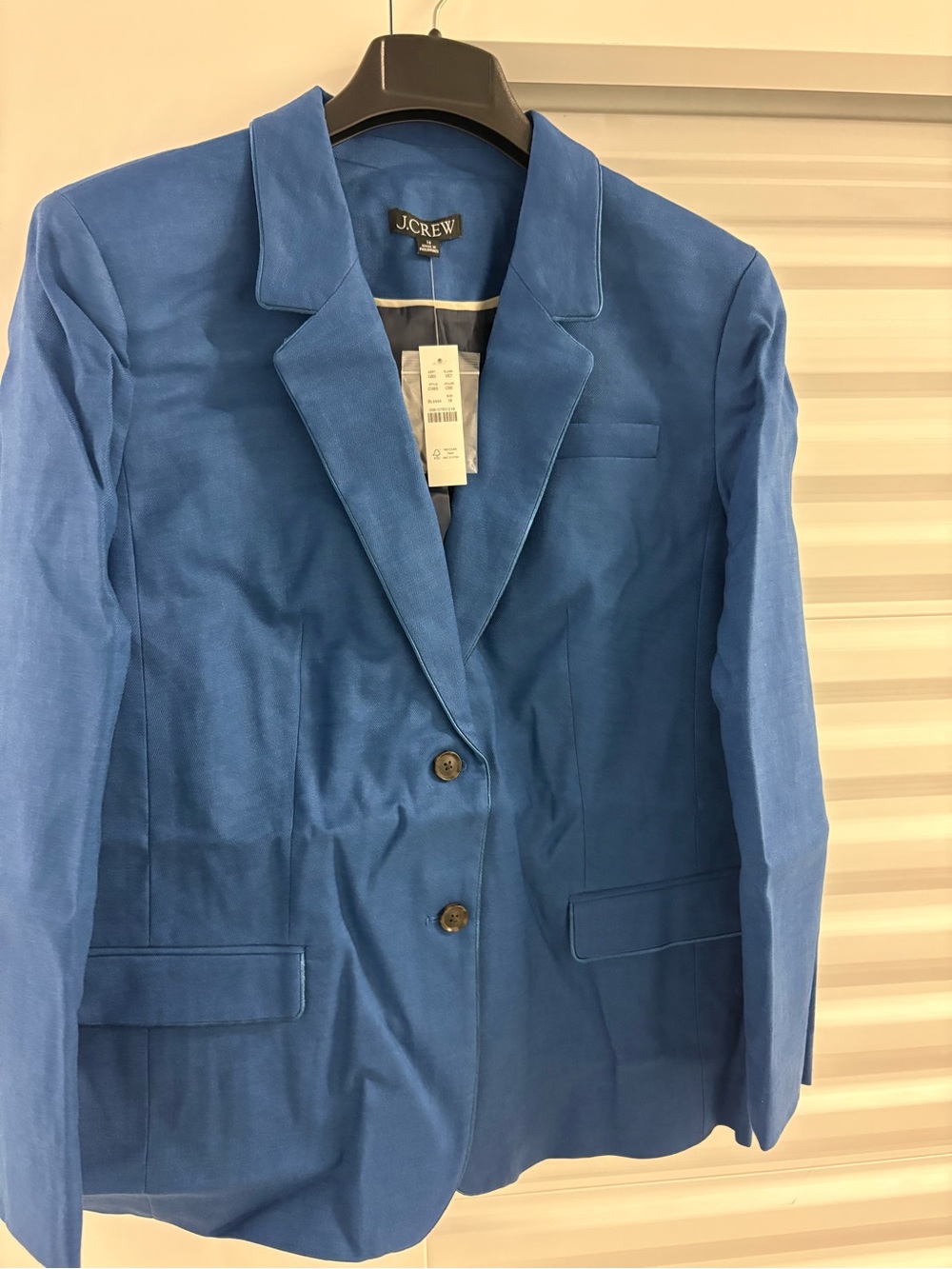 J. Crew Classic Two-Button Blazer. Size 16. New with tags.